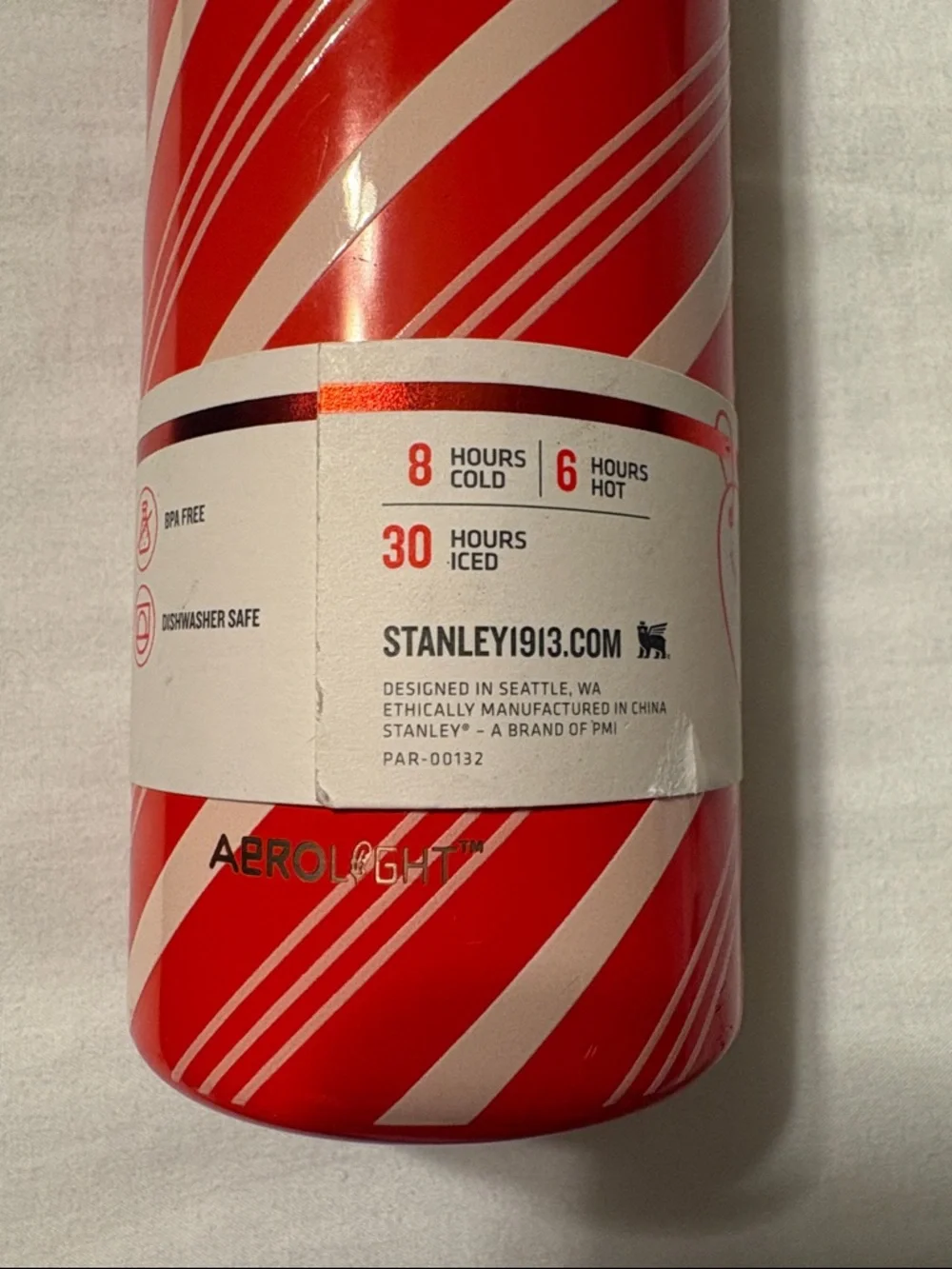 Stanley Limited Edition “Candy Cane Twist” 16oz Aero Light Transit Bottle NWT - Picture 8 of 13